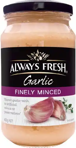 IGA Always Fresh Finely Minced Garlic 400g offer