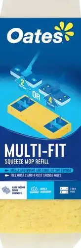 Oates Multi-Fit Squeeze Mop Refill 1 Pack