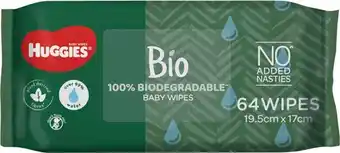 IGA Huggies Biodegradable or Ultimate Baby Wipes 64 Pack Selected Varieties offer