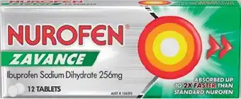 IGA Nurofen Zavance Ibuprofen Caplets or Tablets 12 Pack offer