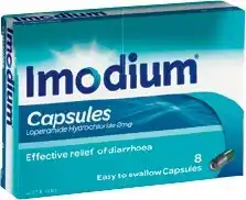 Imodium Loperamide Hydrochloride 2mg Capsules 8 Pack