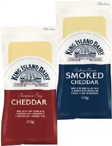 King Island Cheddar or Smoked Cheddar 170g