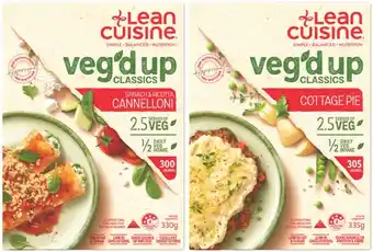 IGA Lean Cuisine veg'd up Classics 310‑350g Selected Varieties offer