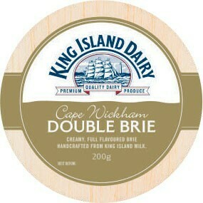 Coles King Island Cape Wickham Double Brie 200g offer