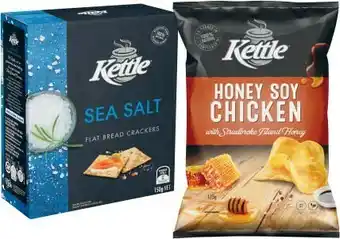 Coles Kettle Potato Chips 150g-175g or Crackers 150g offer