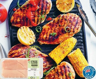 Coles Coles Free Range RSPCA Approved Chicken Breast Fillets Large Pack offer