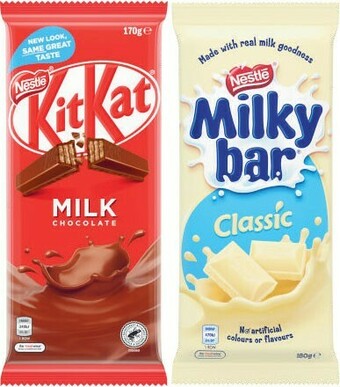 Coles Mars Maltesers Block Chocolate 146g or Nestlé Block Chocolate 118g-200g offer