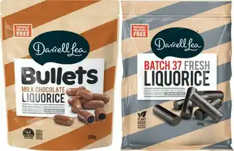 Coles Darrell Lea Bullets, Twists, Balls or Liquorice 160g-280g offer