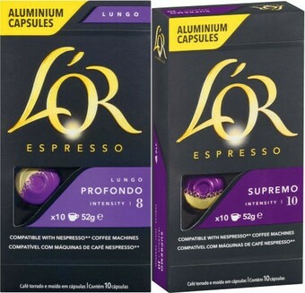 Coles L’OR Nespresso Compatible Coffee Capsules 10 Pack offer