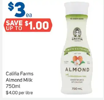 Califia Farms Almond Milk 750ml