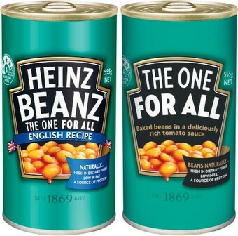 Coles Heinz Beanz or Spaghetti 535g-555g offer