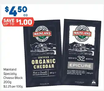 Foodland Mainland Specialty Cheese Block 200g offer