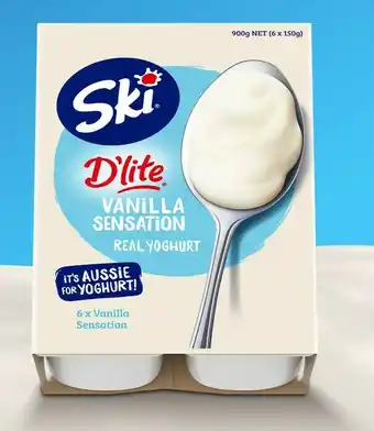 Ski D’Lite Yoghurt 6x150g
