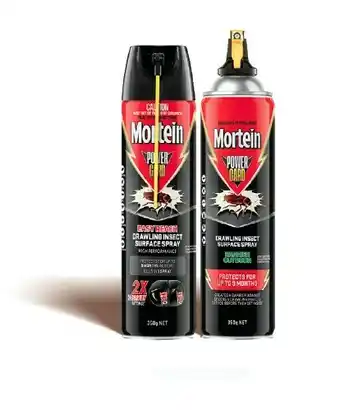 Coles Mortein Powergard Easy Reach or Barrier Spray 350g offer