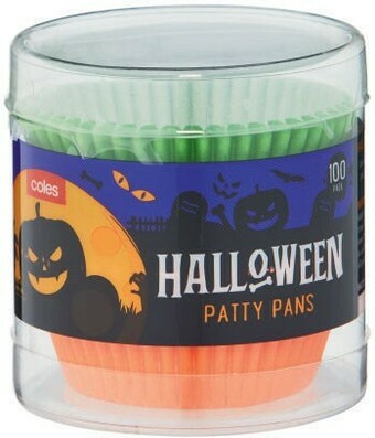 Coles Halloween Patty Pans 100 Pack