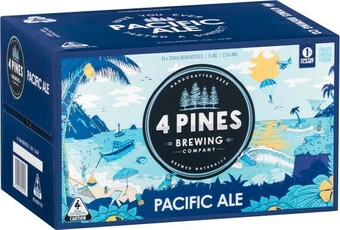 Coles 4 Pines Brewing Pacific Ale Bottles 24x330mL offer