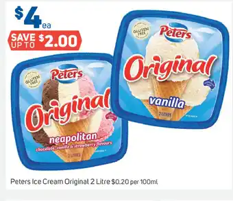 Foodland Peters Ice Cream Original 2 Litre offer