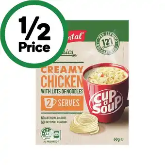 Woolworths Continental Cup Soup 50-75g Pk 2 offer