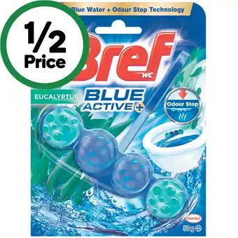 Woolworths Bref Blue Active Toilet Rim Cleaner 50g offer