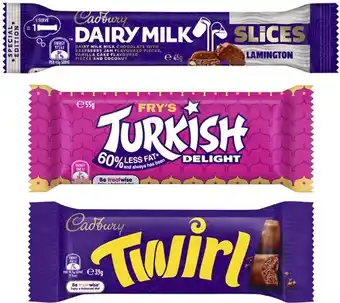 Coles Cadbury Chocolate Bar 30g-60g or Whittaker's Chocolate Slab 50g offer