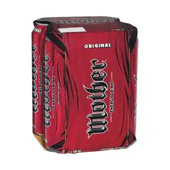 Woolworths Mother Energy Drink 4 x 500ml offer