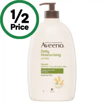 Woolworths Aveeno Daily Moisturising Body Lotion 1 Litre offer