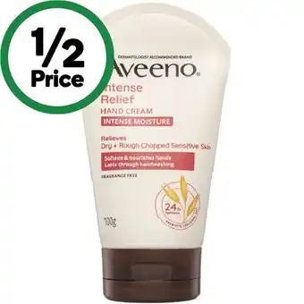 Woolworths Aveeno Intense Relief Hand Cream 100g offer