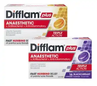 Coles Difflam Plus Anaesthetic Lozenges 16 Pack^ offer