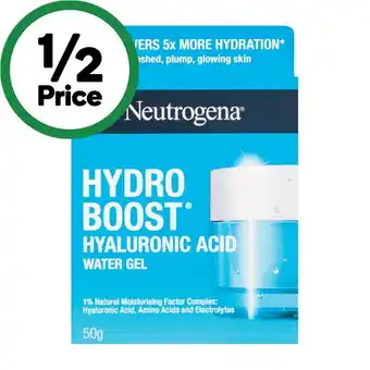 Woolworths Neutrogena Hydro Boost Hyaluronic Acid Water Gel 50g offer