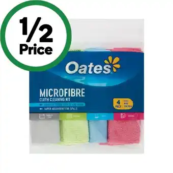 Woolworths Oates Microfibre Cloth Pk 4 offer