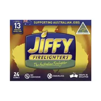 Woolworths Jiffy Firelighters Economy Pk 24 offer