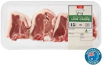 Coles Coles Australian Lamb Loin Chops offer