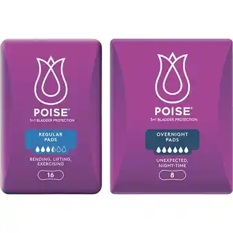 Woolworths Poise Pads Pk 8-16 offer