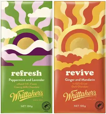 Coles Whittaker's R&R Block Chocolate 100g offer
