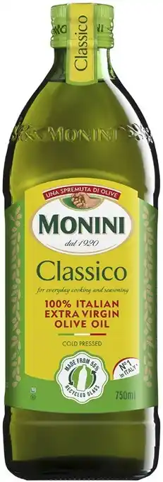 Coles Monini Classico Italian Extra Virgin Olive Oil 750mL offer
