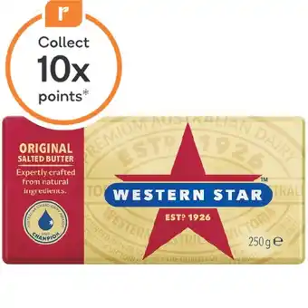 Woolworths Western Star Butter 250g offer