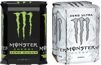 Coles Monster Energy Drink 4x500mL offer