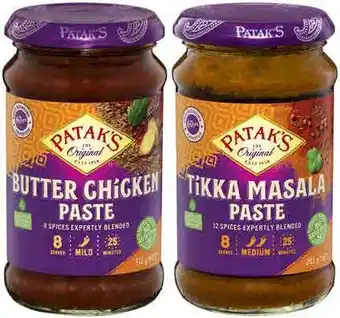 Coles Patak's Curry Paste 283g-312g offer