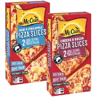 Woolworths McCain Pizza Slices 600g offer