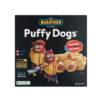Woolworths Marathon Puffy Dogs 600g offer