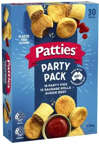 Coles Patties Party Pack 30 Pieces 1.25kg offer
