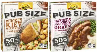 Coles McCain Pub Size Meal 480g-500g offer