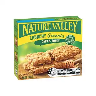 Woolworths Nature Valley Protein Bars 152g Pk 4 or Nature Valley Crunchy Bars 252g Pk 6 offer