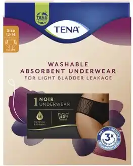 Coles Tena Washable Continence Underwear Size M 1 Pack offer