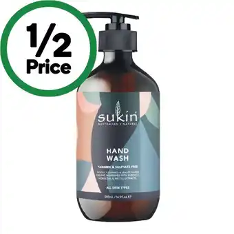Woolworths Sukin Hand Wash 500ml offer