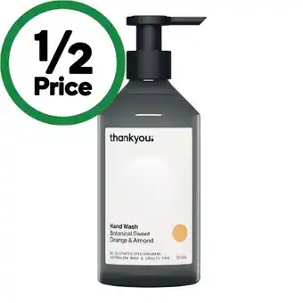 Woolworths Thankyou Hand Wash 500ml offer