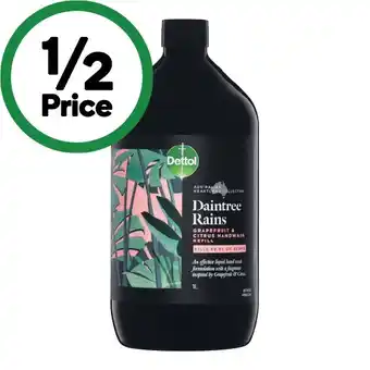 Woolworths Dettol Australian Heartland Collection Hand Wash Refill 1 Litre offer