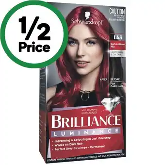 Woolworths Schwarzkopf Brilliance Hair Colour offer