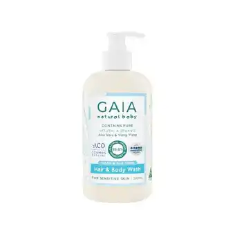 Woolworths Gaia Baby Hair & Body Wash 500ml offer