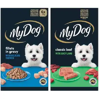 Woolworths My Dog Wet Dog Food Pk 6 x 100g offer